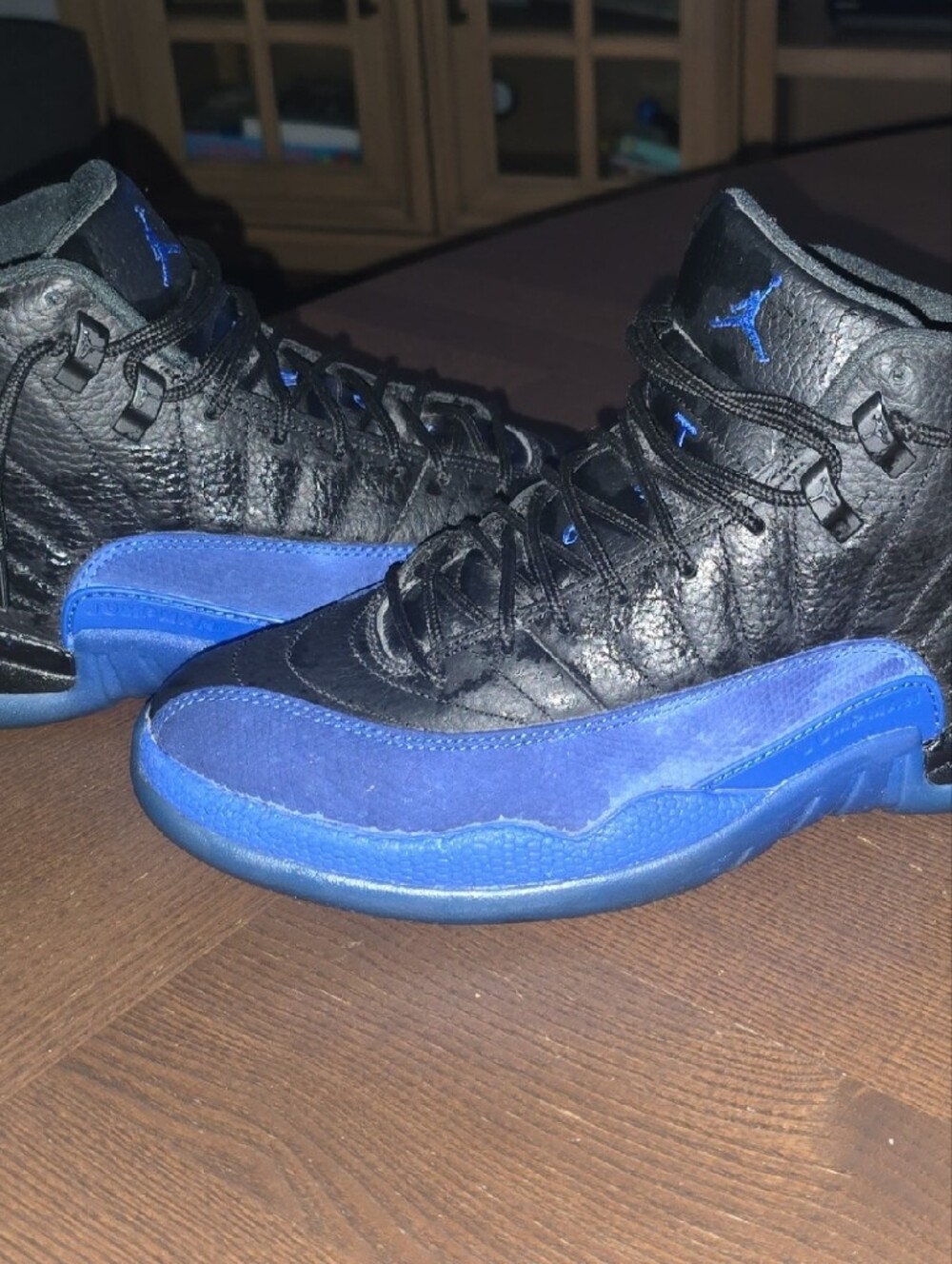 Jordan High-Top Basketball Sneakers in Black and Royal BlueAir Jordan 12 Retro '